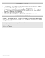 Form FDACS-10960 Household Moving Services Registration Application - Florida, Page 5