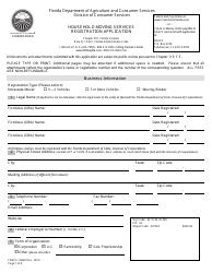 Form FDACS-10960 Household Moving Services Registration Application - Florida, Page 6
