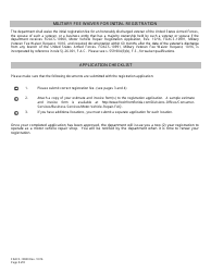 Form FDACS-10900 Motor Vehicle Repair Registration Application - Florida, Page 3