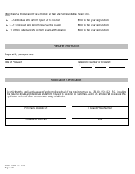 Form FDACS-10900 Motor Vehicle Repair Registration Application - Florida, Page 7