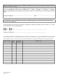 Form FDACS-03584 Lp Gas Qualifier and Master Qualifier Registration Application - Florida, Page 2