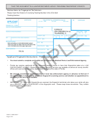 Form FDACS-16093 Online Concealed Weapon or Firearm License Application Receipt - Sample - Florida, Page 2