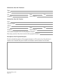 Form FDACS-01795 Nomination for the Commissioner&#039;s Annual Agricultural-Environmental Leadership Award - Florida, Page 3