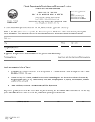 Form FDACS-10200 Sellers of Travel Registration Application - Florida, Page 11