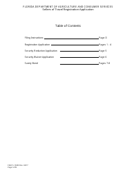 Form FDACS-10200 Sellers of Travel Registration Application - Florida, Page 2