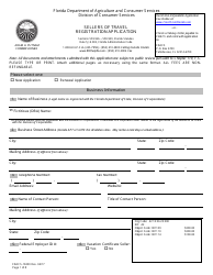 Form FDACS-10200 Sellers of Travel Registration Application - Florida, Page 6