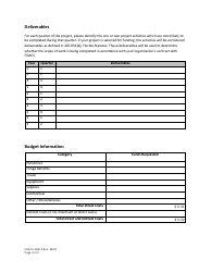Form FDACS-06615 Specialty Crop Block Grant Program Proposal - Florida, Page 2