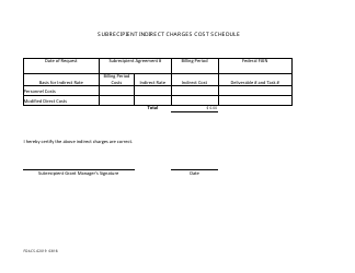 Form FDACS-02019 Subrecipient Payment Request Summary Form - Florida, Page 9