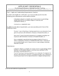 DOEA Form ADC/ADRD-001 Application for Adult Day Care Training Provider Certification - Alzheimer&#039;s Disease or Related Disorders Training - Florida, Page 2
