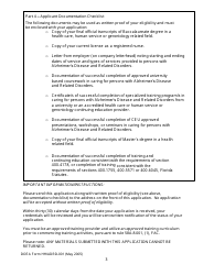 DOEA Form HH/ADRD-001 Application for Home Health Care Training Provider Certification - Alzheimer&#039;s Disease or Related Disorders Training - Florida, Page 3