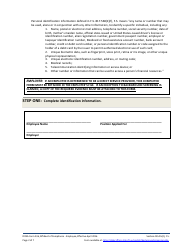 DOEA Form 236 Affidavit of Compliance - Employee - Florida, Page 2