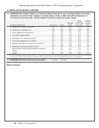 DOEA Form 701B &quot;Comprehensive Assessment&quot; - Florida, Page 10