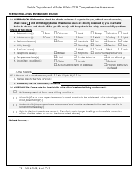 DOEA Form 701B &quot;Comprehensive Assessment&quot; - Florida, Page 11