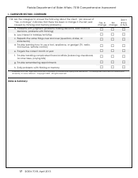 DOEA Form 701B &quot;Comprehensive Assessment&quot; - Florida, Page 17