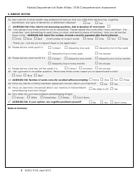 DOEA Form 701B &quot;Comprehensive Assessment&quot; - Florida, Page 3
