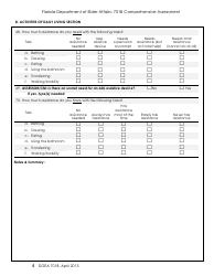 DOEA Form 701B &quot;Comprehensive Assessment&quot; - Florida, Page 5