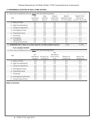 DOEA Form 701B &quot;Comprehensive Assessment&quot; - Florida, Page 6
