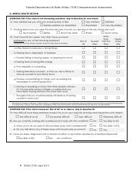 DOEA Form 701B &quot;Comprehensive Assessment&quot; - Florida, Page 9