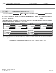 DOEA/OPPG Form 002 Professional Guardian Employee Registration Form - Florida, Page 2
