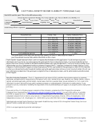 CACFP Meal Benefit Income Eligibility Form (Adult Care) - Florida, Page 2
