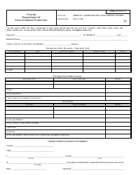 DEP Oil&amp;Gas Form 13 &quot;Monthly Transporters and Storers Report&quot; - Florida