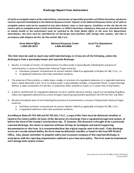 Instructions for DEP Form 62-761.900(1), 62-762.901(1) &quot;Discharge Report&quot; - Florida