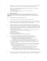 Instructions for DEP Form 62-710.901(6) Used Oil Processing Facility Permit Application - Florida, Page 5