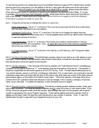 Instructions for DEP Form 8700-12FL &quot;Florida Notification of Regulated Waste Activity&quot; - Florida, Page 2
