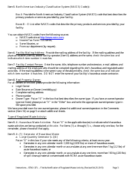 Instructions for DEP Form 8700-12FL &quot;Florida Notification of Regulated Waste Activity&quot; - Florida, Page 3