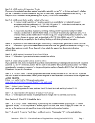 Instructions for DEP Form 8700-12FL &quot;Florida Notification of Regulated Waste Activity&quot; - Florida, Page 5