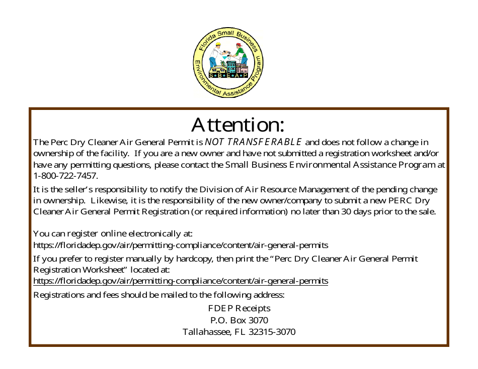 Perchloroethyle Dry Cleaner Compliance Calendar - Florida, Page 29