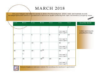 &quot;Perchloroethyle Dry Cleaner Compliance Calendar&quot; - Florida, Page 9
