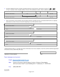 Form DFS-H2-6364 Designation/Deletion of Primary Adjuster for Adjusting Firm and Filing of Firm, Corporation, or Business Name Change - Florida, Page 2