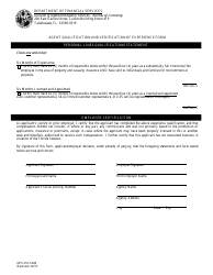 Form DFS-H2-1428 Agent Qualification and Verification of Experience Form - Personal Lines - Florida