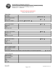 Form DFS-H2-1783 &quot;Neutral Evaluator Application&quot; - Florida
