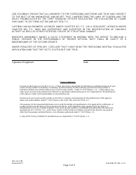 Form DFS-H2-1783 Neutral Evaluator Application - Florida, Page 3
