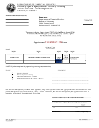 Document preview: Form DFS-H2-1544TERM Appointment Termination Form - Florida