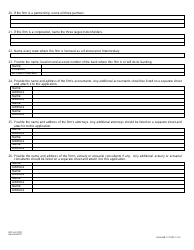 Form DFS-H2-1087 Reinsurance Intermediary Application Firms - Florida, Page 4