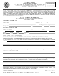 Form DH4057 &quot;Application for Variance From Chapter 64e-6, Fac&quot; - Florida