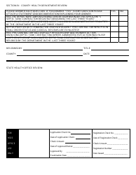 Form DH4105 Application for Master Septic Tank Contractor Registration - Florida, Page 2