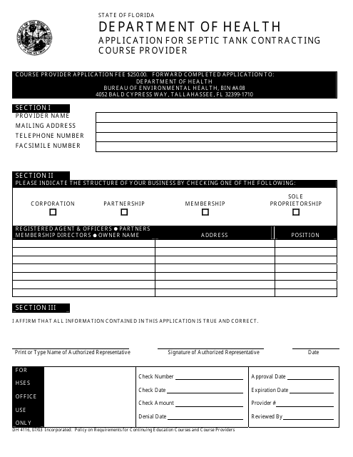 Form DH4116 Printable Pdf