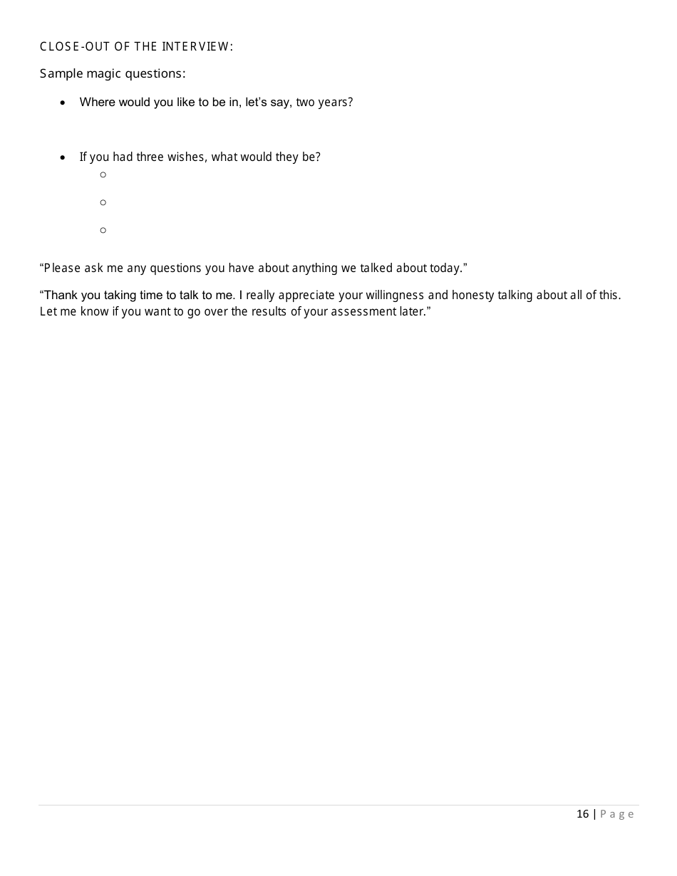 Prevention Assessment Tool - Interview Guide - Florida, Page 16