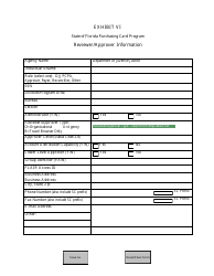 Document preview: Reviewer/Approver Information Form - Florida Purchasing Card Program - Florida