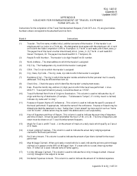 Instructions for DJJ Form DFS-AA-15 Voucher for Reimbursement of Travel Expenses - Florida