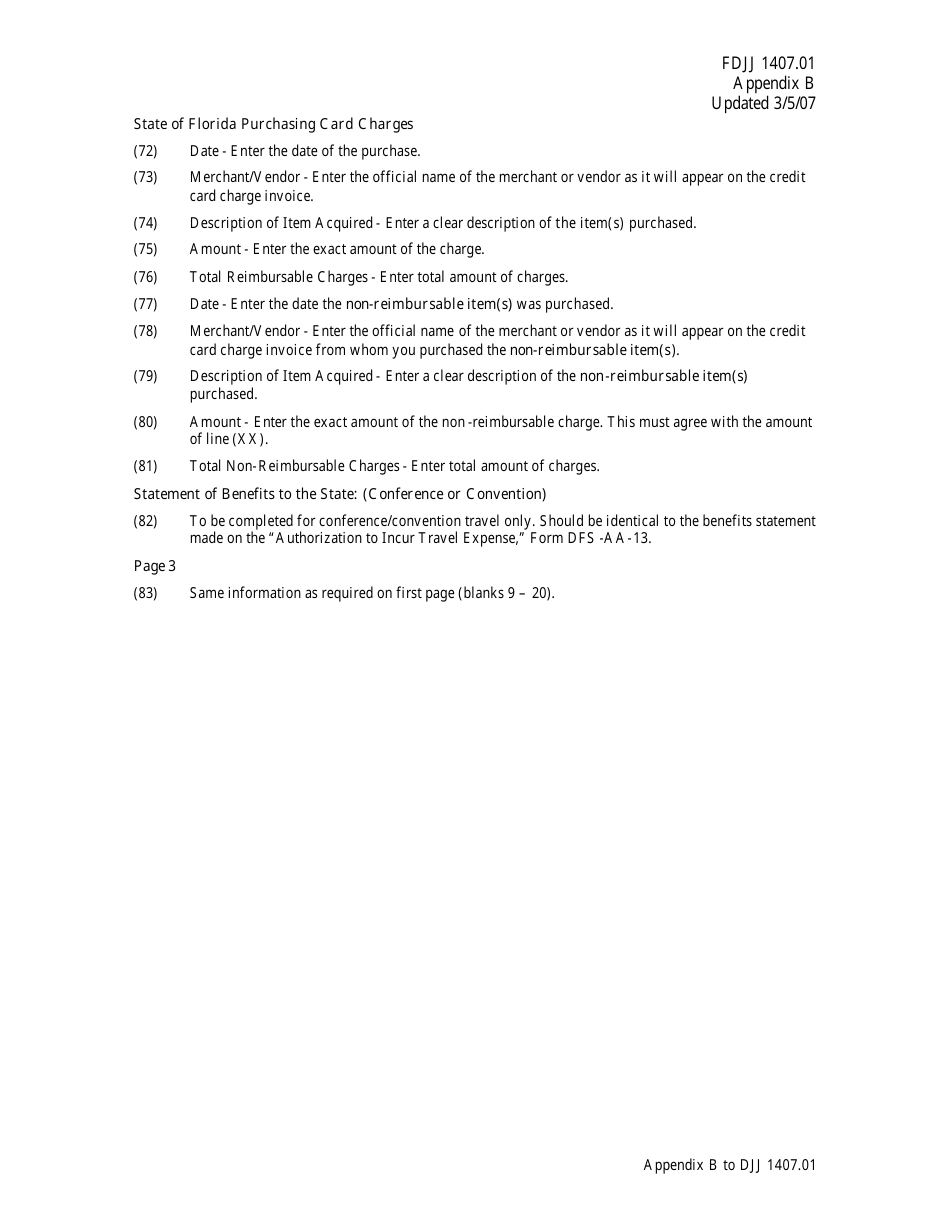 Download Instructions for DJJ Form DFSAA15 Voucher for Reimbursement