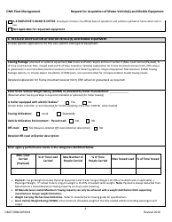 DMS Form MP6301 Request for Acquisition of Motor Vehicle(S) and Mobile Equipment - Florida, Page 3