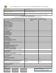 Document preview: DJJ My Florida Marketplace User Update Registration Form for E-Procurement - Florida