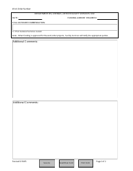 Repair and Maintenance Work Order Form - Florida, Page 2
