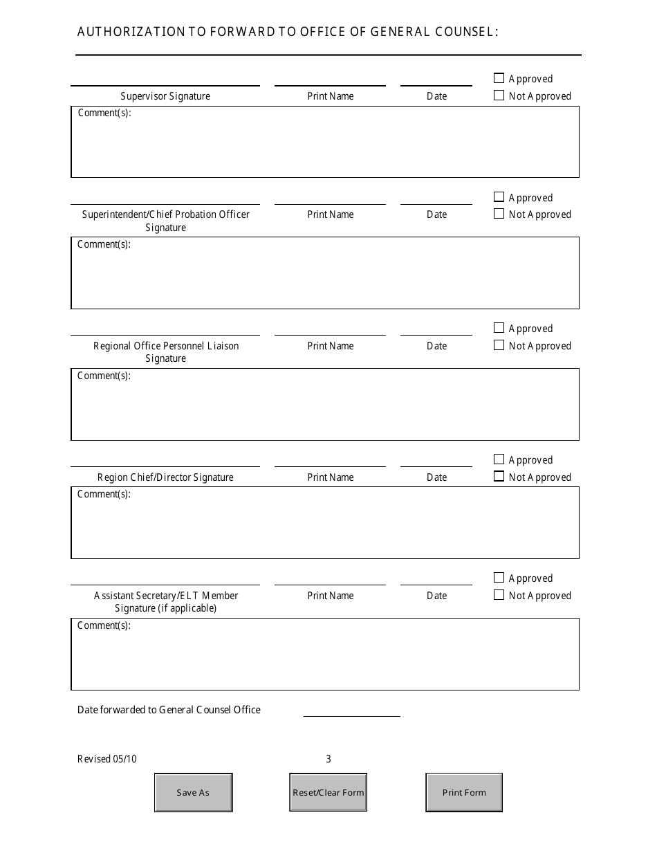 Disciplinary Action Checklist  Approvals - Florida, Page 3