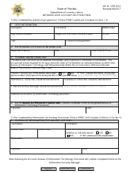 Document preview: DJJ Form AD-IS1205.50-2 Network User Account Deletion Form - Florida
